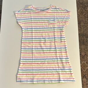 Old Navy 5T Rainbow Striped T-Shirt Dress